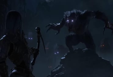 A werewolf creature primed to attack the player character in Diablo IV