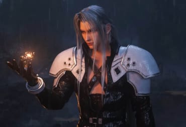 Sephiroth charging a Fire magic spell in Final Fantasy VII Ever Crisis