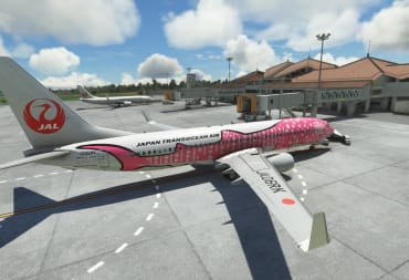 Microsoft Flight Simulator - Japan Transocean Air 737 at Miyako Airport