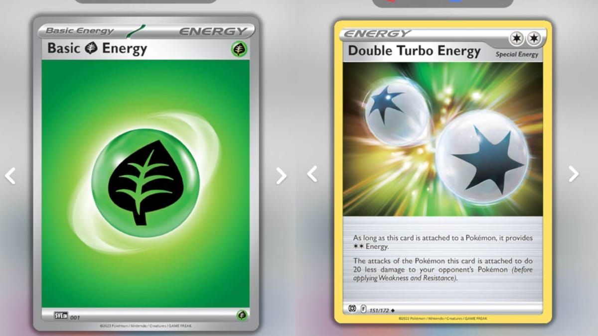 Energy cards in Pokemon TCG