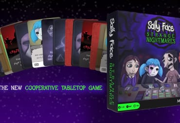 An image of the Sally Face Strange Nightmares game box with some additional cards