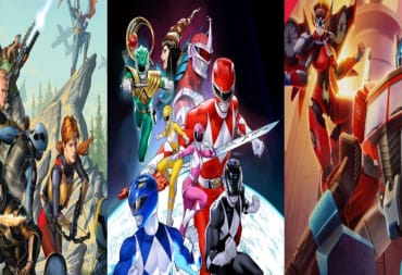 Cover artwork showing GI Joe, Power Rangers, and Transformers