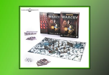 Warhammer Warcry Crypt of Blood Review Image containing the contents of the box set.