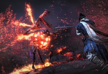 A fiery enemy rearing up in front of the player and spewing lava in the Wo Long: Fallen Dynasty DLC Battle of Zhongyuan