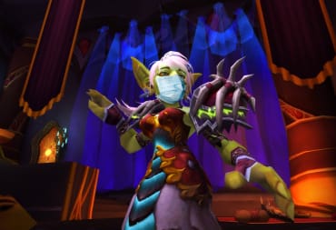 World of Warcraft female goblin facemask